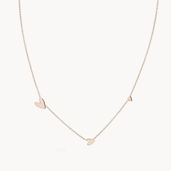 Everyday love lineage heart necklace - 14k rose gold