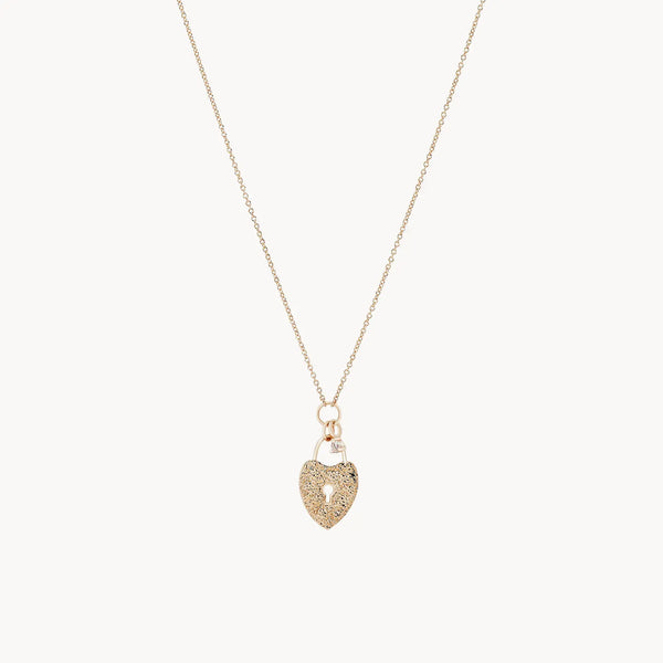 Fierce love necklace - 14k yellow gold, white brilliant diamond