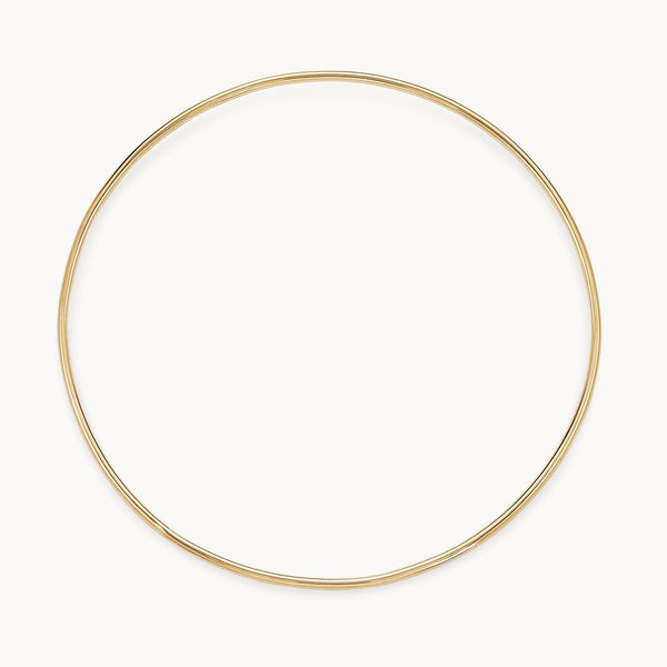 Full circle bangle bracelet - 14k yellow gold