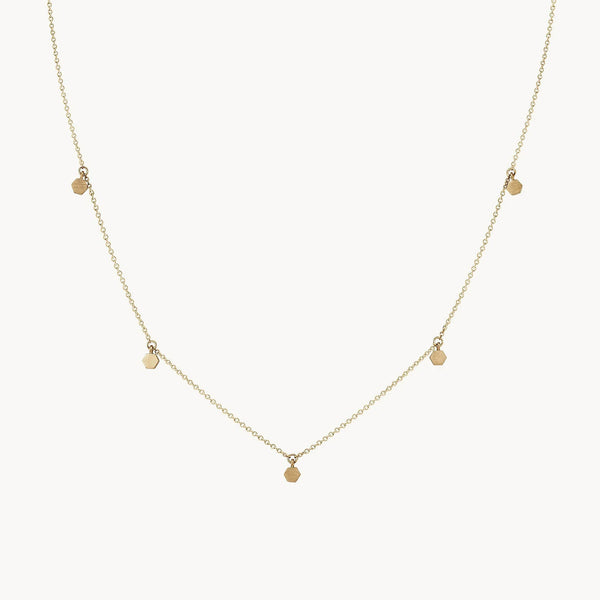 Honeysuckle necklace - 14k yellow gold