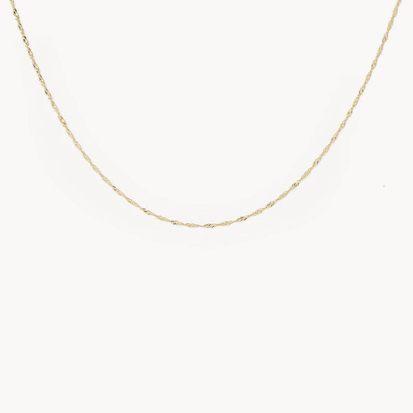 pirouette choker necklace - 14k yellow gold
