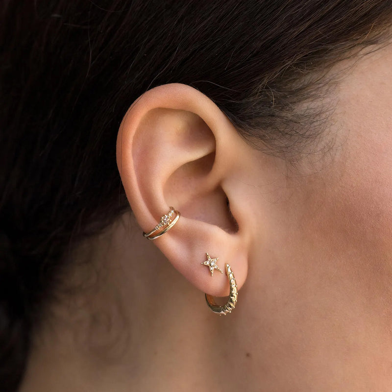 restoration hoop - 14k yellow gold
