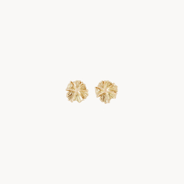 Little wildflower earring - 14k yellow gold